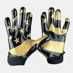 Adult "USA Glitter" Doom Receiver Football Gloves