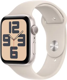 Apple Watch SE Starlight Aluminum Case with Starlight Sport Band