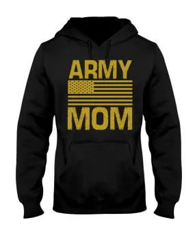 Army Mom Sweatshirt with American Flag