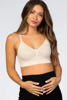 Beige Belly Bandits Bandita Maternity Nursing Bra