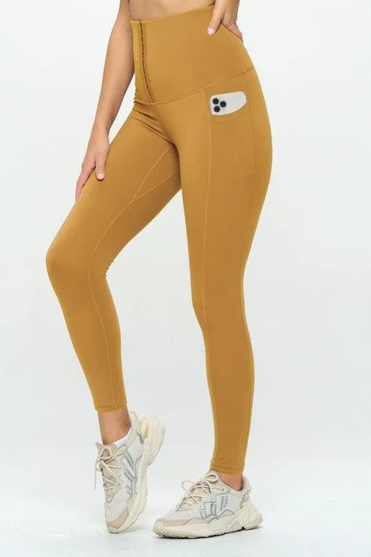 Corset Leggings  Soft Body Shaper With Pockets