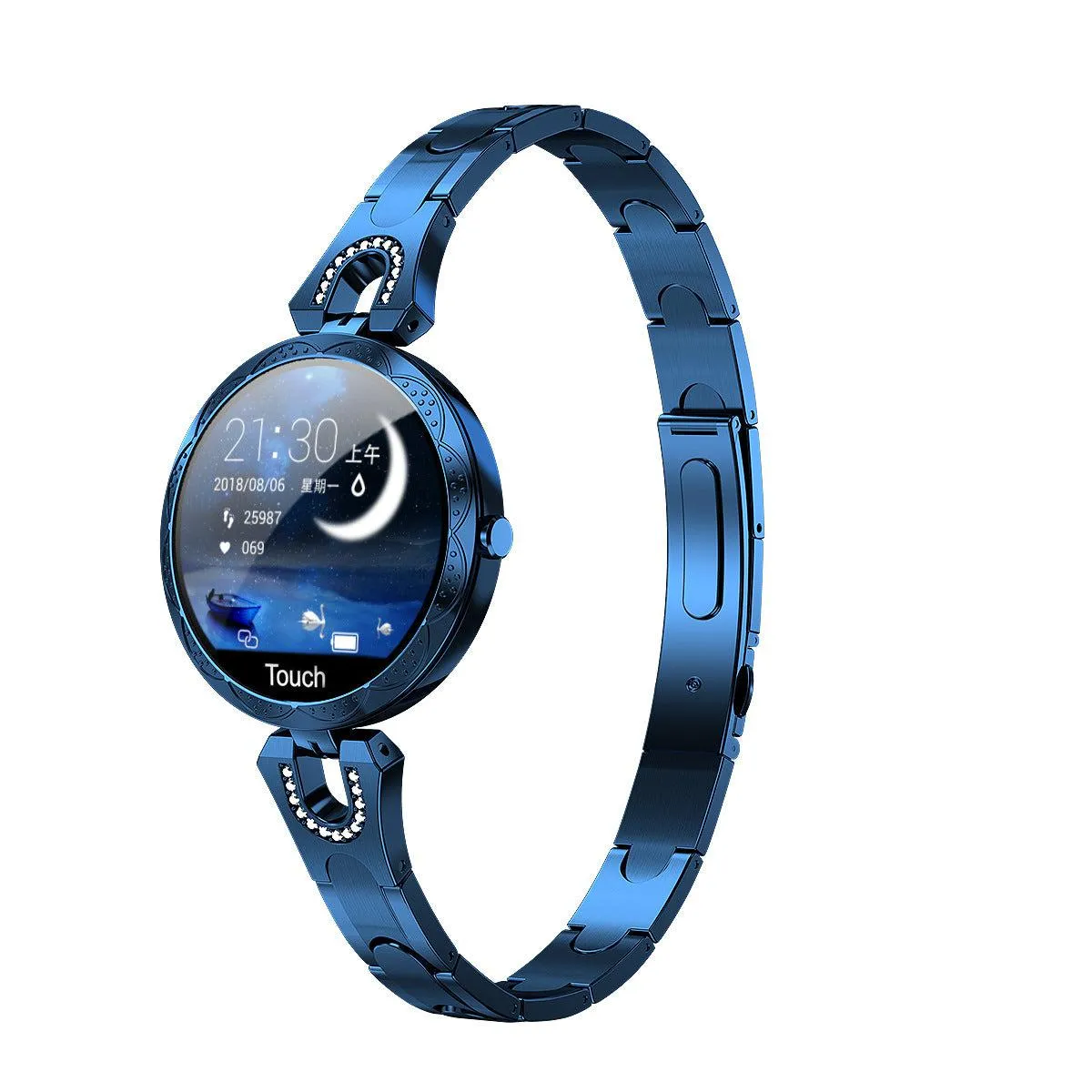 Fashionable Women’s Waterproof Smart Watch with Heart Rate Monitor