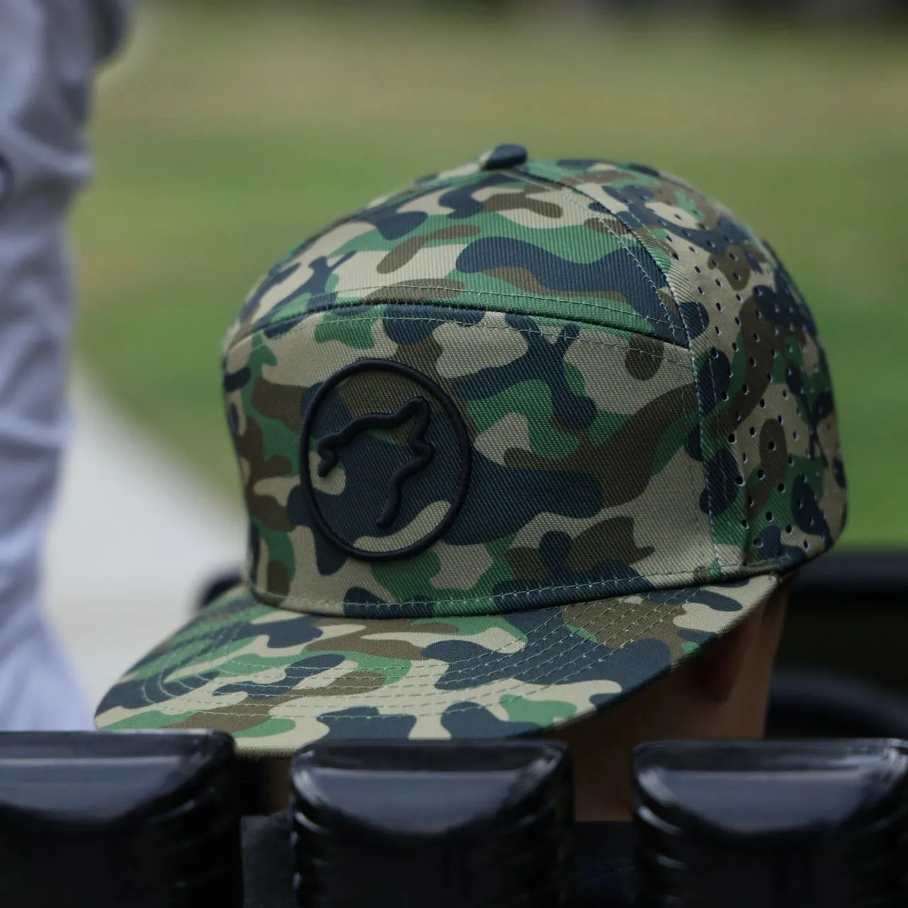 Flat Bill Snapback Hat Army Camo