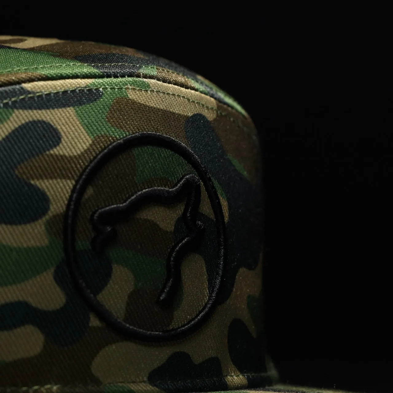 Flat Bill Snapback Hat Army Camo