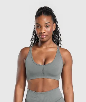 Gymshark Activate Seamless Bralette - Brushed Grey