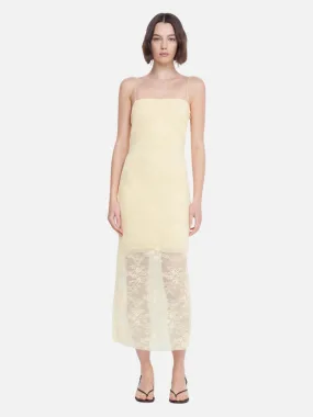 Juliette Column Midi Dress - Butter Yellow