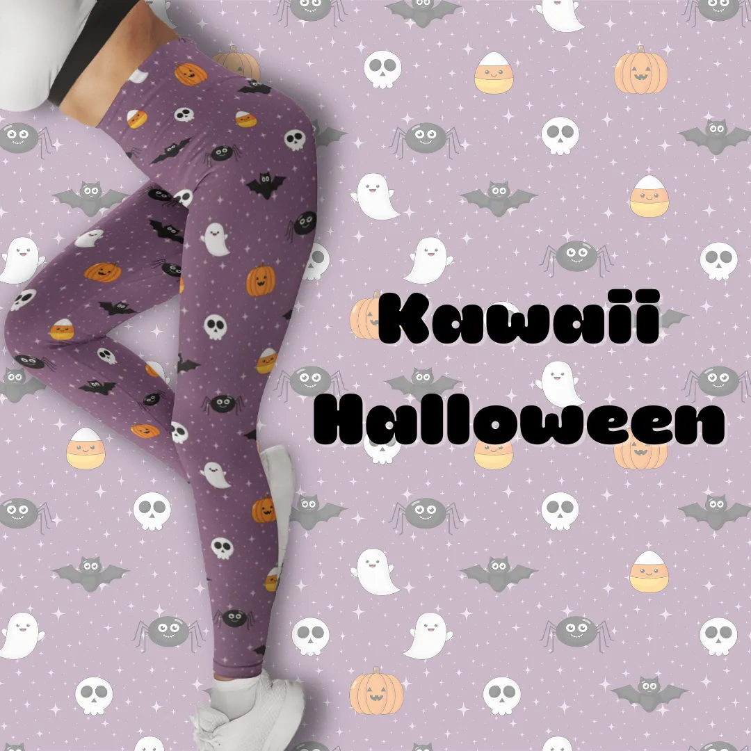 Kawaii Halloween (Exclusive) - High-quality Handcrafted Vibrant Leggings