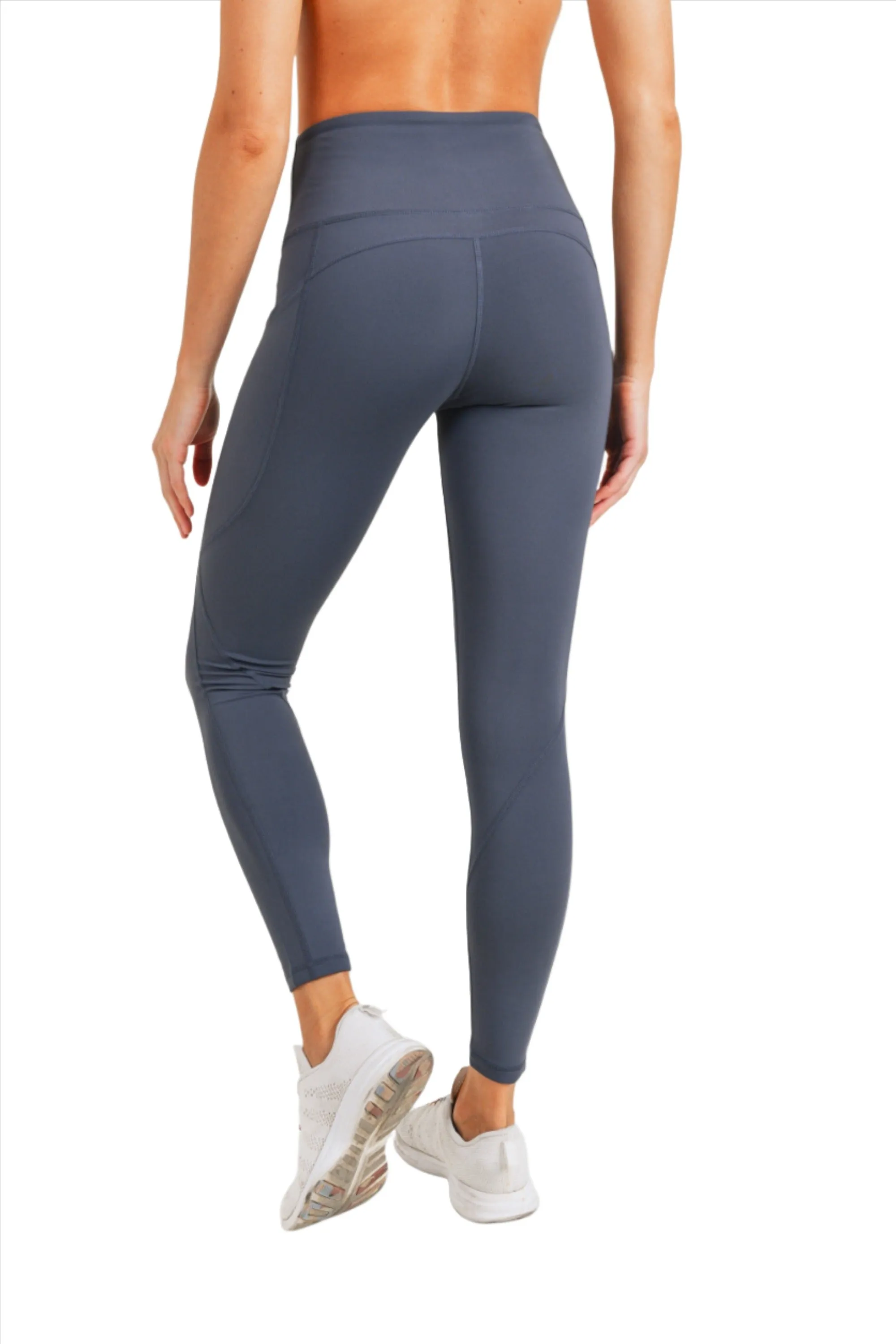 Mono B Essential High Waist Panel Leggings APH3121 And Plus