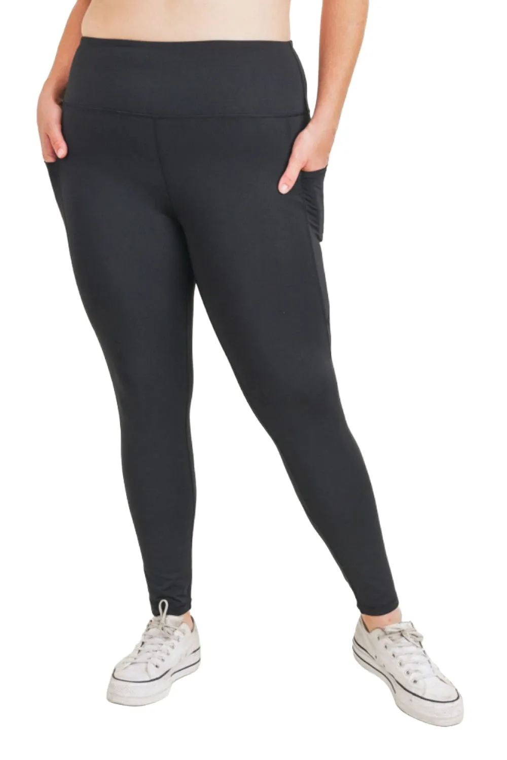 Mono B Essential High Waist Panel Leggings APH3121 And Plus