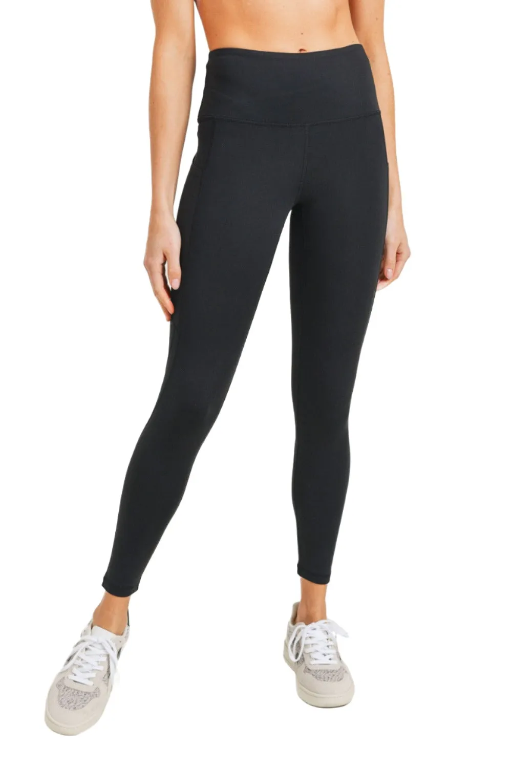 Mono B Essential High Waist Panel Leggings APH3121 And Plus