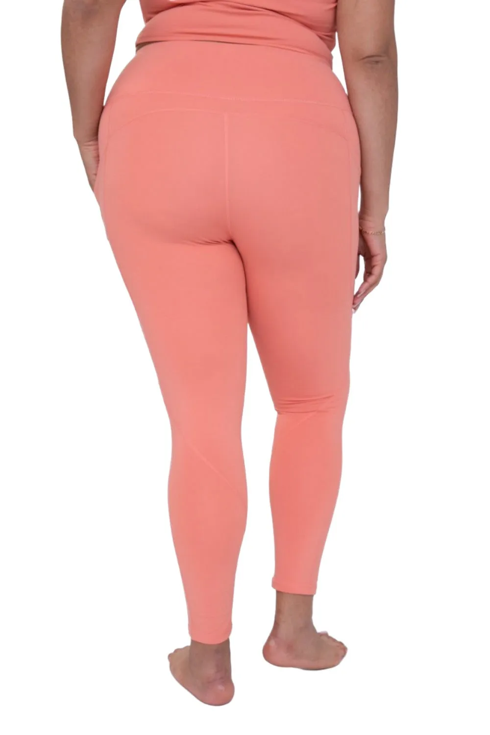 Mono B Essential High Waist Panel Leggings APH3121 And Plus