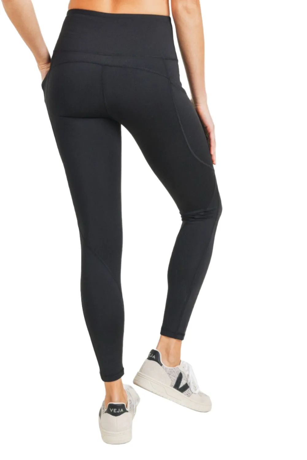 Mono B Essential High Waist Panel Leggings APH3121 And Plus