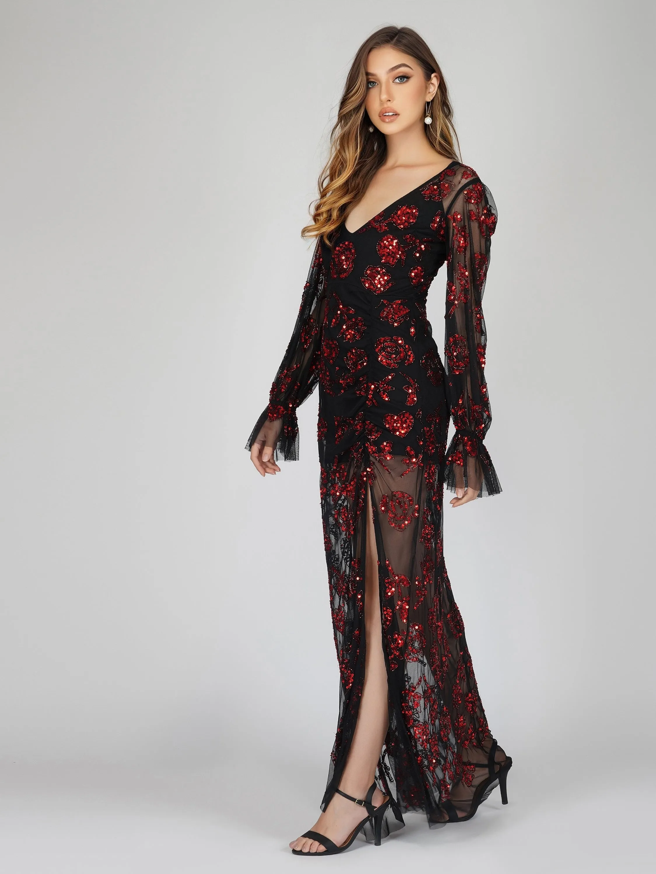 Nerissa Rose Embellished Maxi Dress