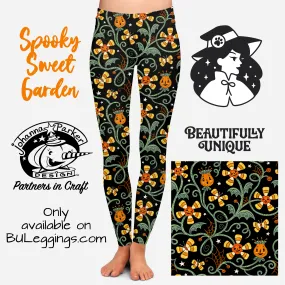 Pre-Order: Spooky Sweet Garden (Johanna Parker Exclusive) - High-quality Handcrafted Vibrant Leggings