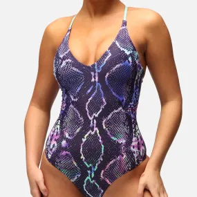 Purple Viper Crossover Swimsuit