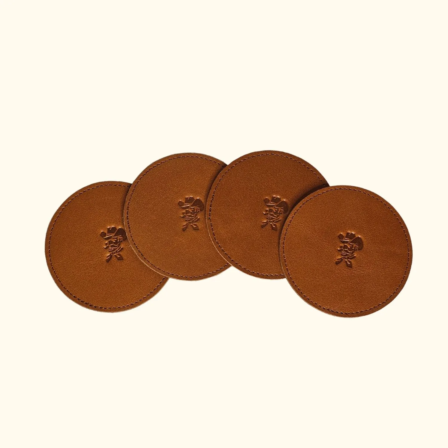 Saddle Ridge - Leather Coaster Set