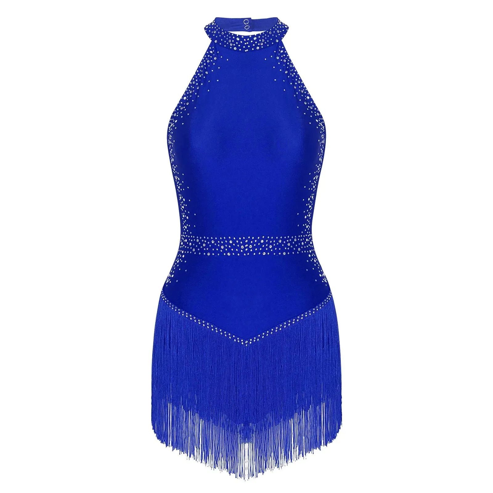 Women's Tassel Fringe Latin Dance Leotard Dress